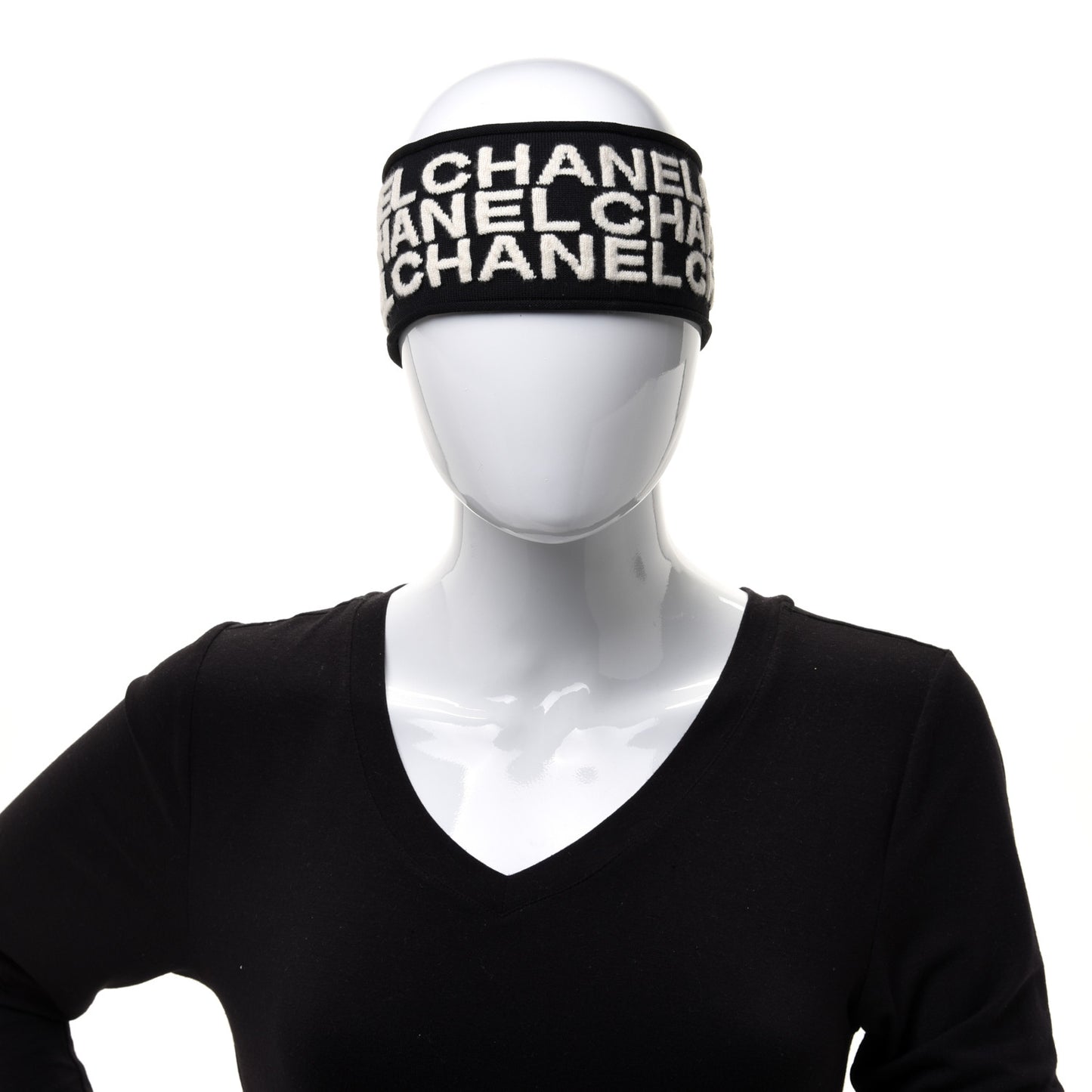 Cashmere Logo Headband Black White