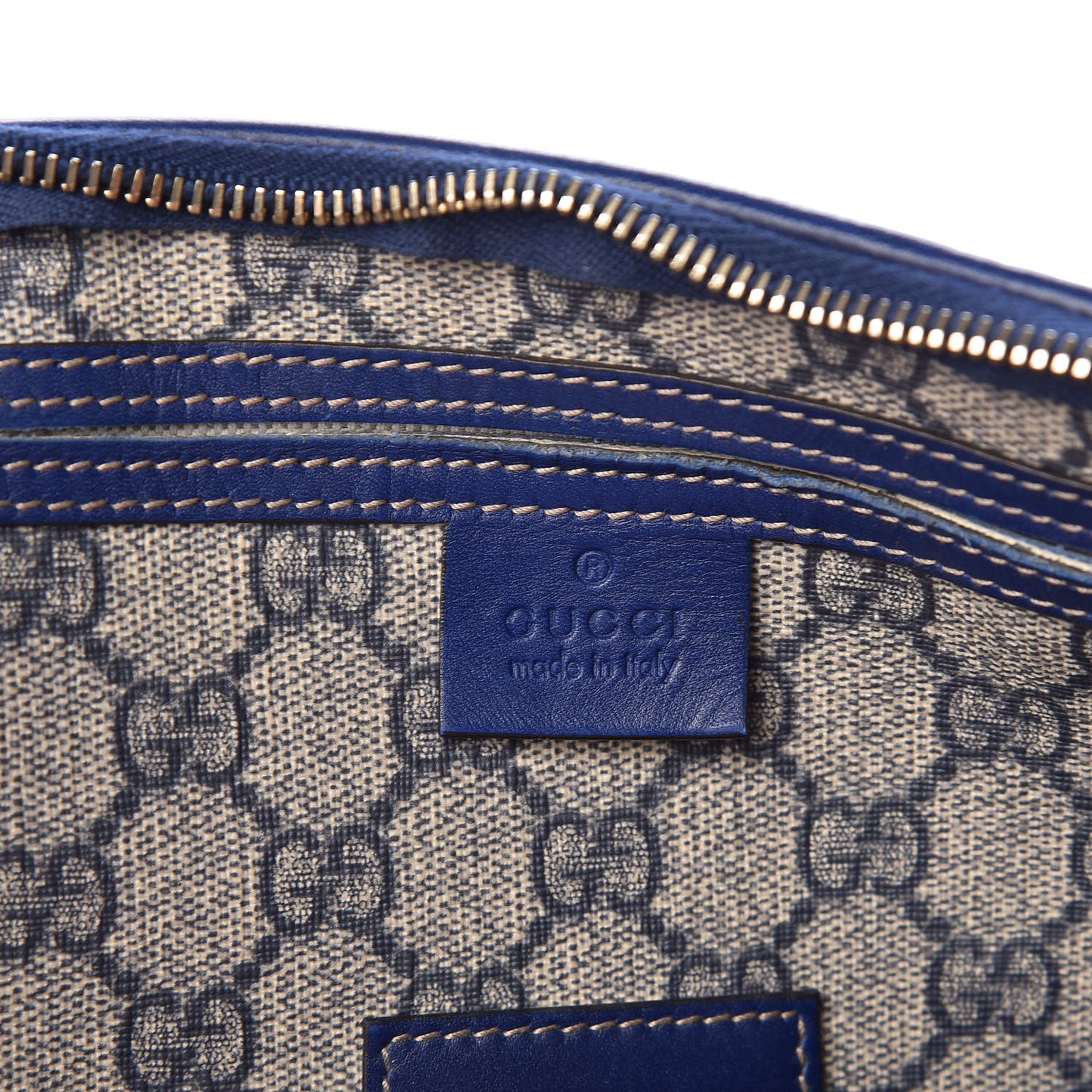 GG Plus Monogram Sloaney Union Jack British Flag Medium Boston Blue