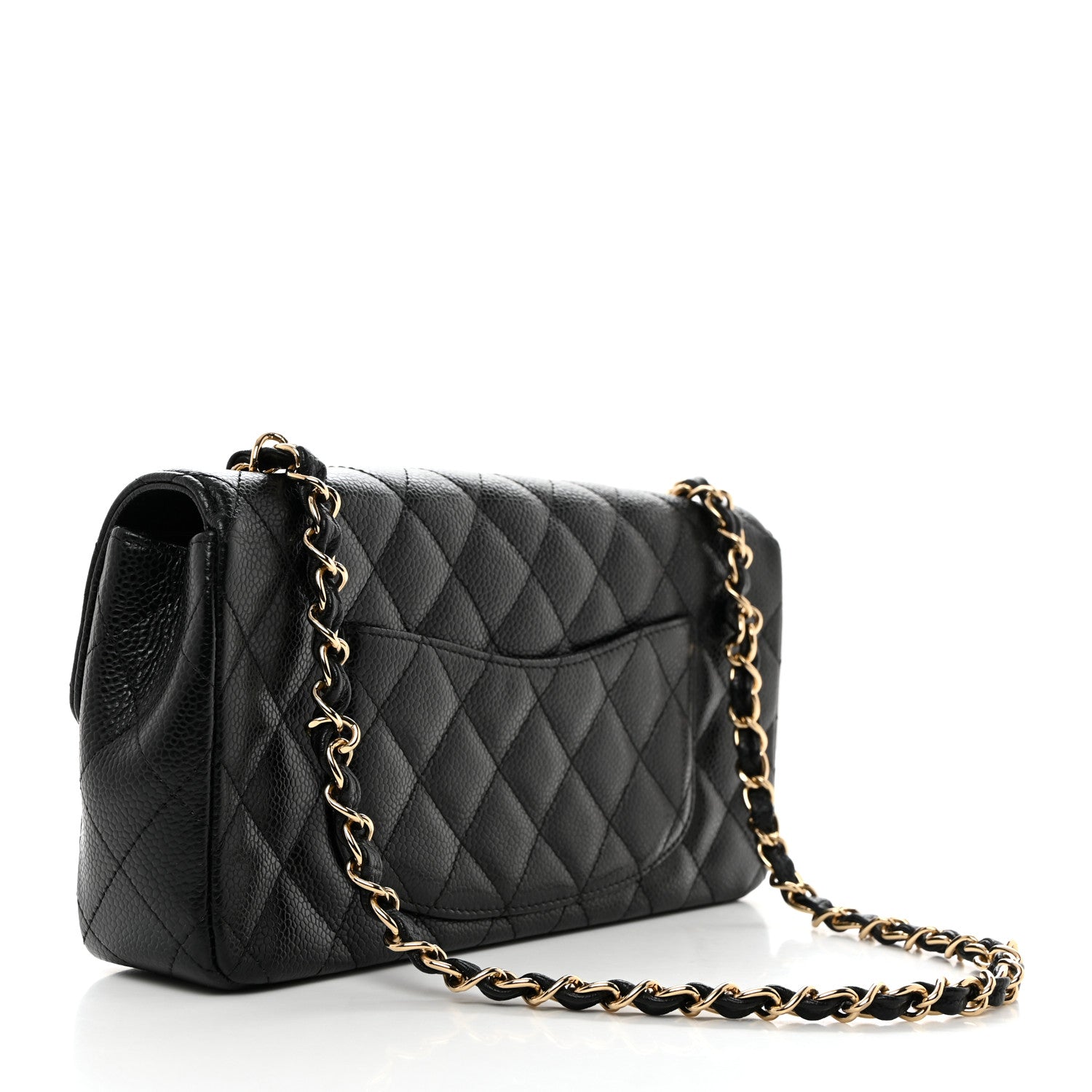 Chanel Caviar Quilted East West Flap Black 2 of 10