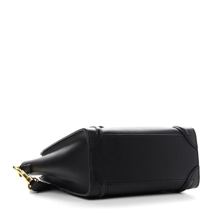 Celine Smooth Calfskin Nano Luggage Black 4 of 11