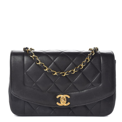 Chanel Lambskin Quilted Small Single Flap Black 1 of 13