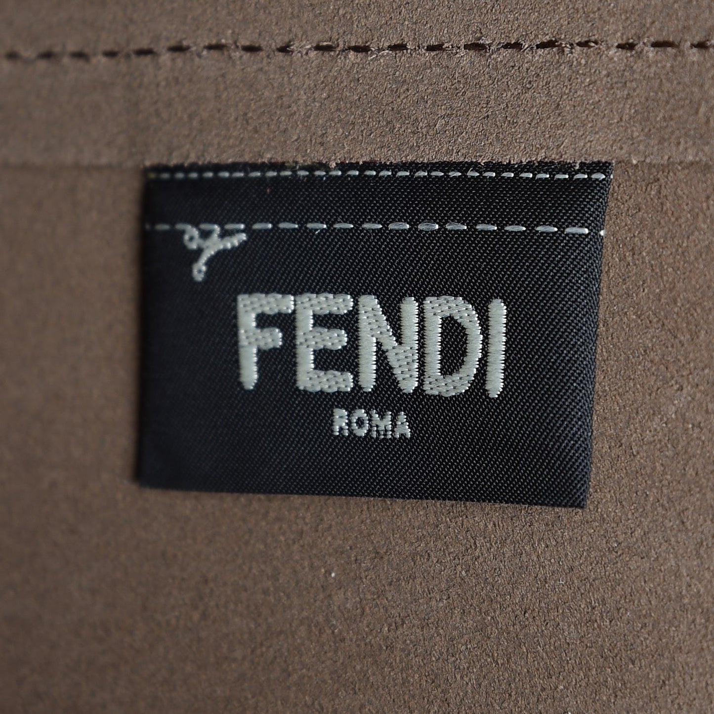 Vitello Vienna Enamel F is Fendi Shopping Tote Fiamma Taupe