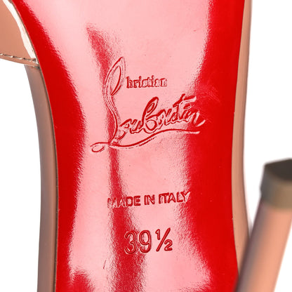 Christian Louboutin Patent Iriza 100 Pumps 39.5 Nude 6 of 9