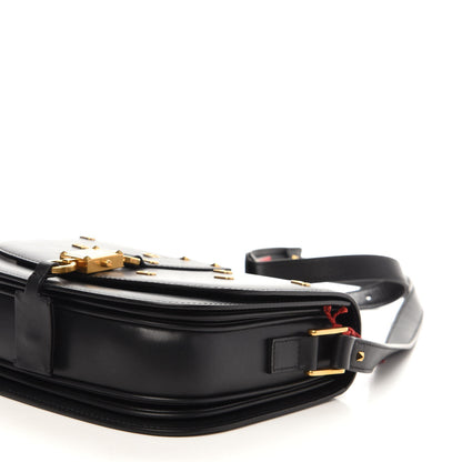 Valentino Garavani Calfskin V-Locker Saddle Bag Black 8 of 11