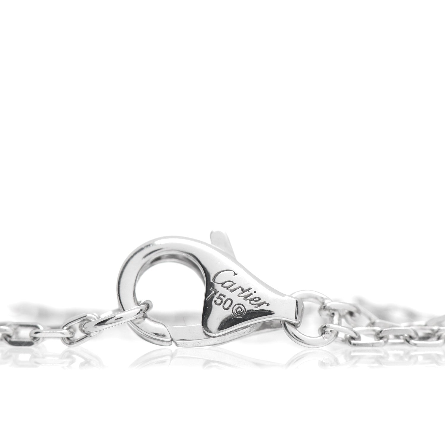 Cartier 18K White Gold Diamond LOVE Bracelet 5 of 5