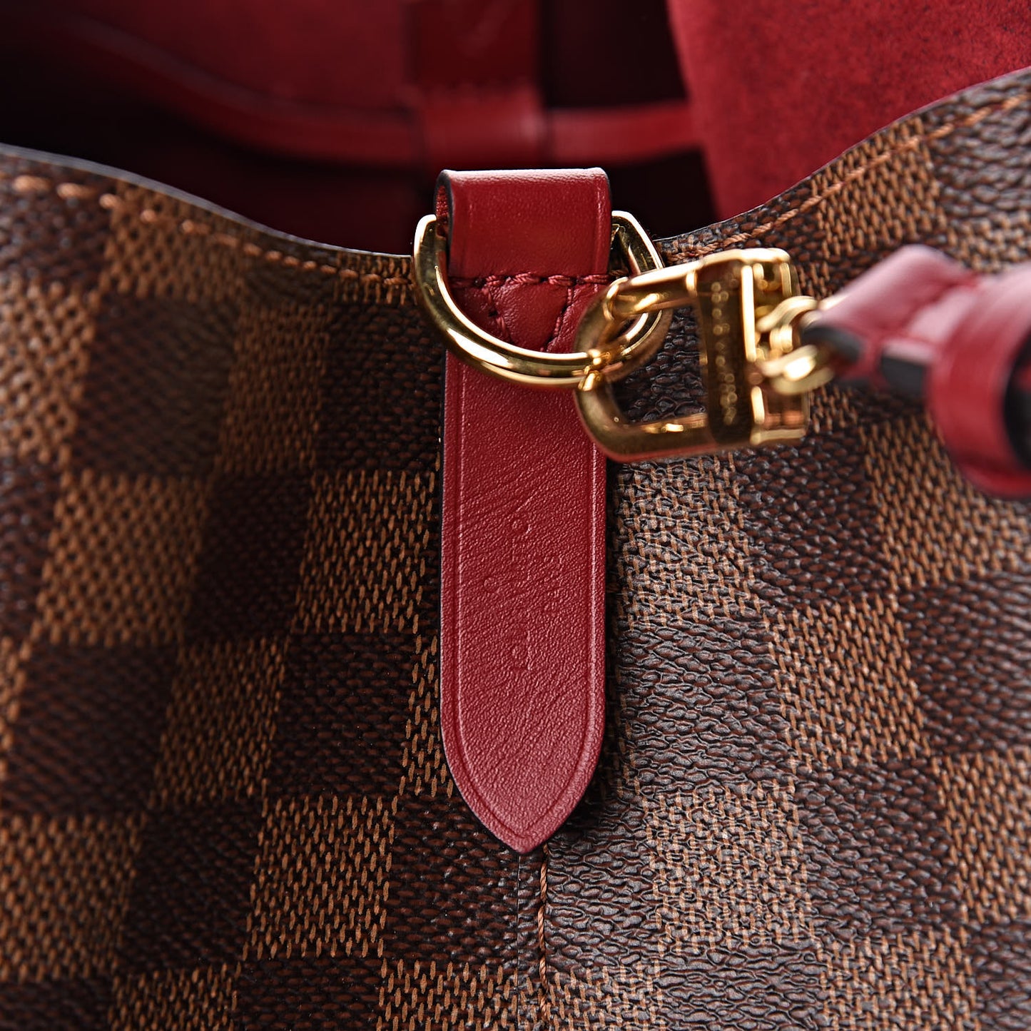 Damier Ebene Neonoe MM Cherry Berry