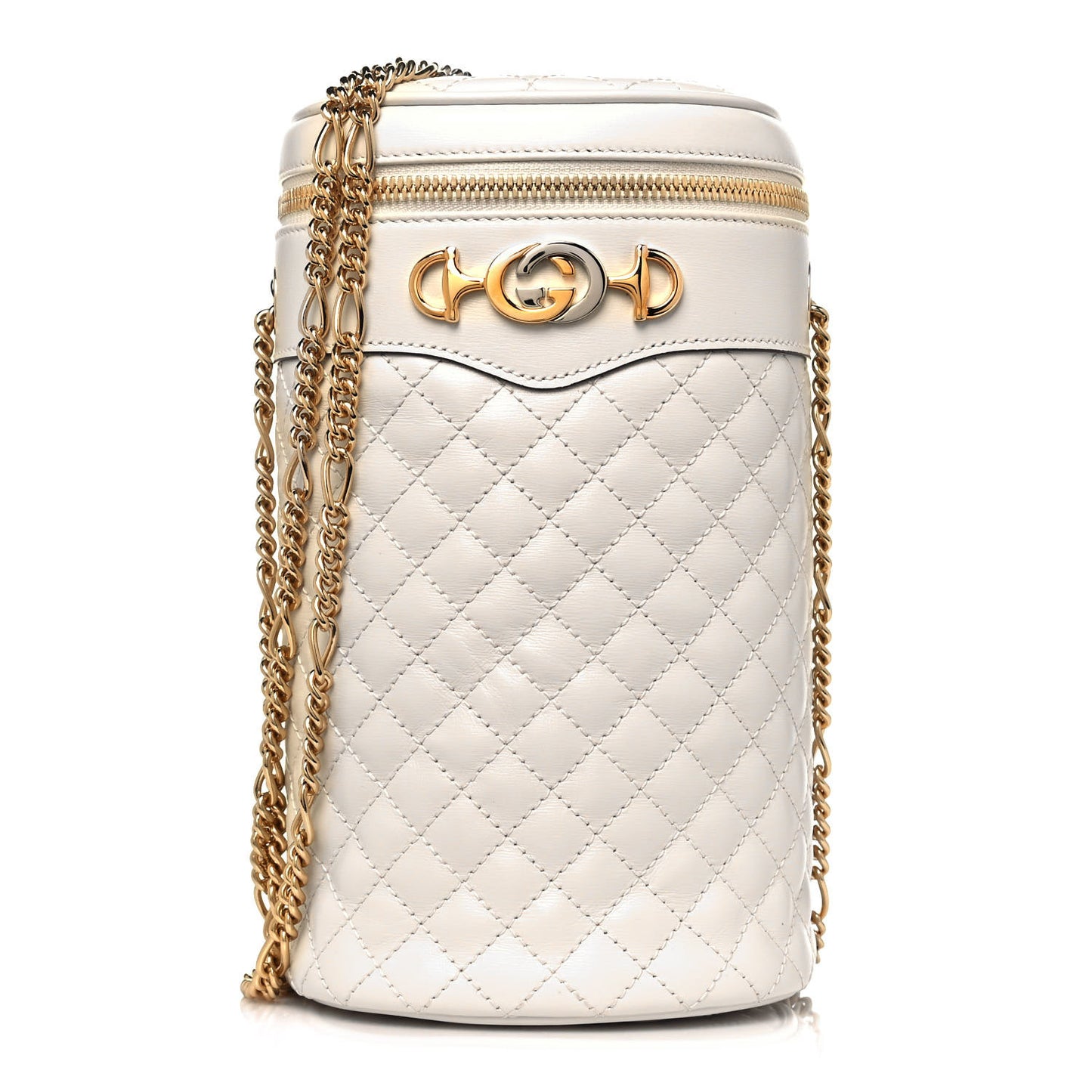 Calfskin Trapuntata Zumi Belt Bag Off White