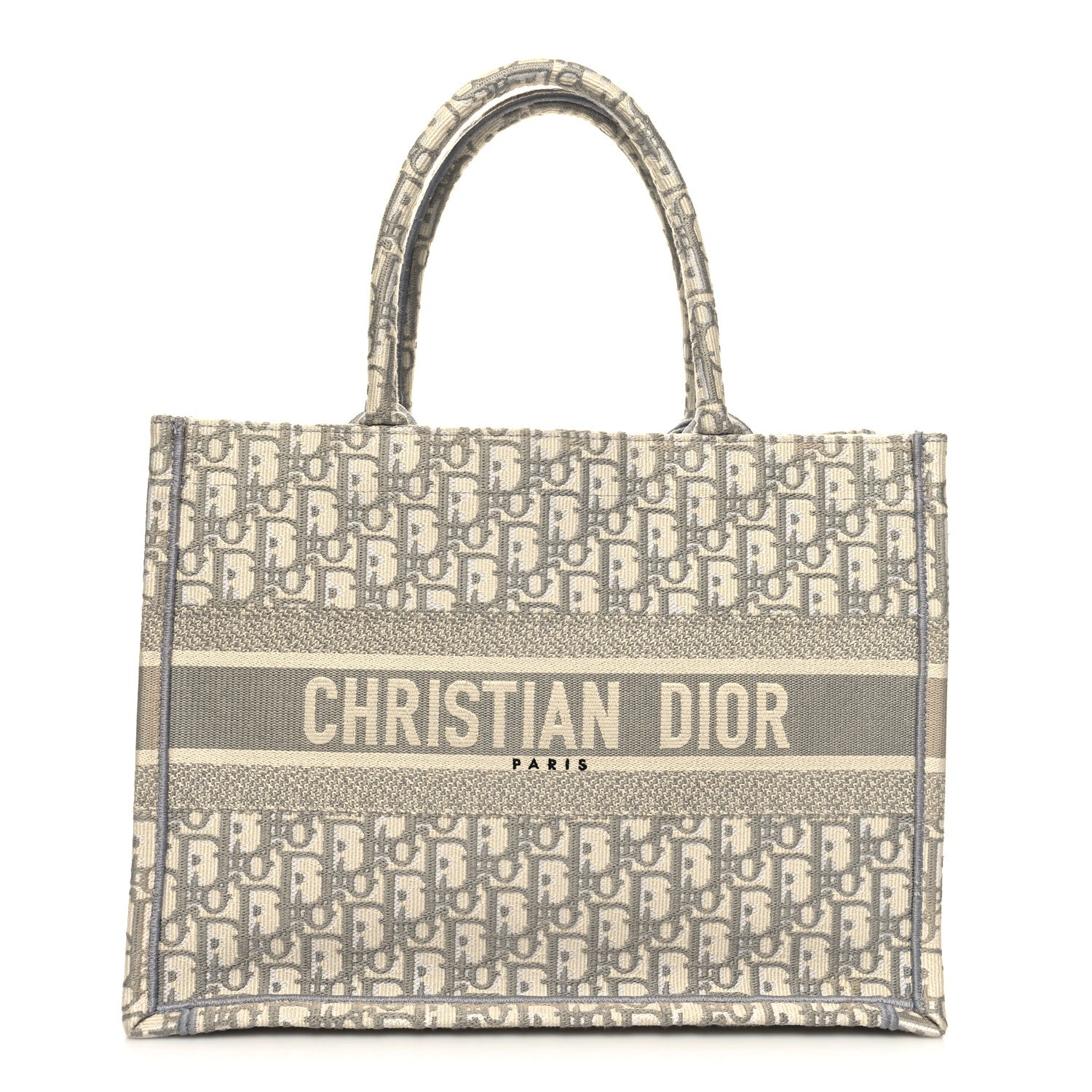 Christian Dior Oblique Medium Book Tote Grey 1 of 12
