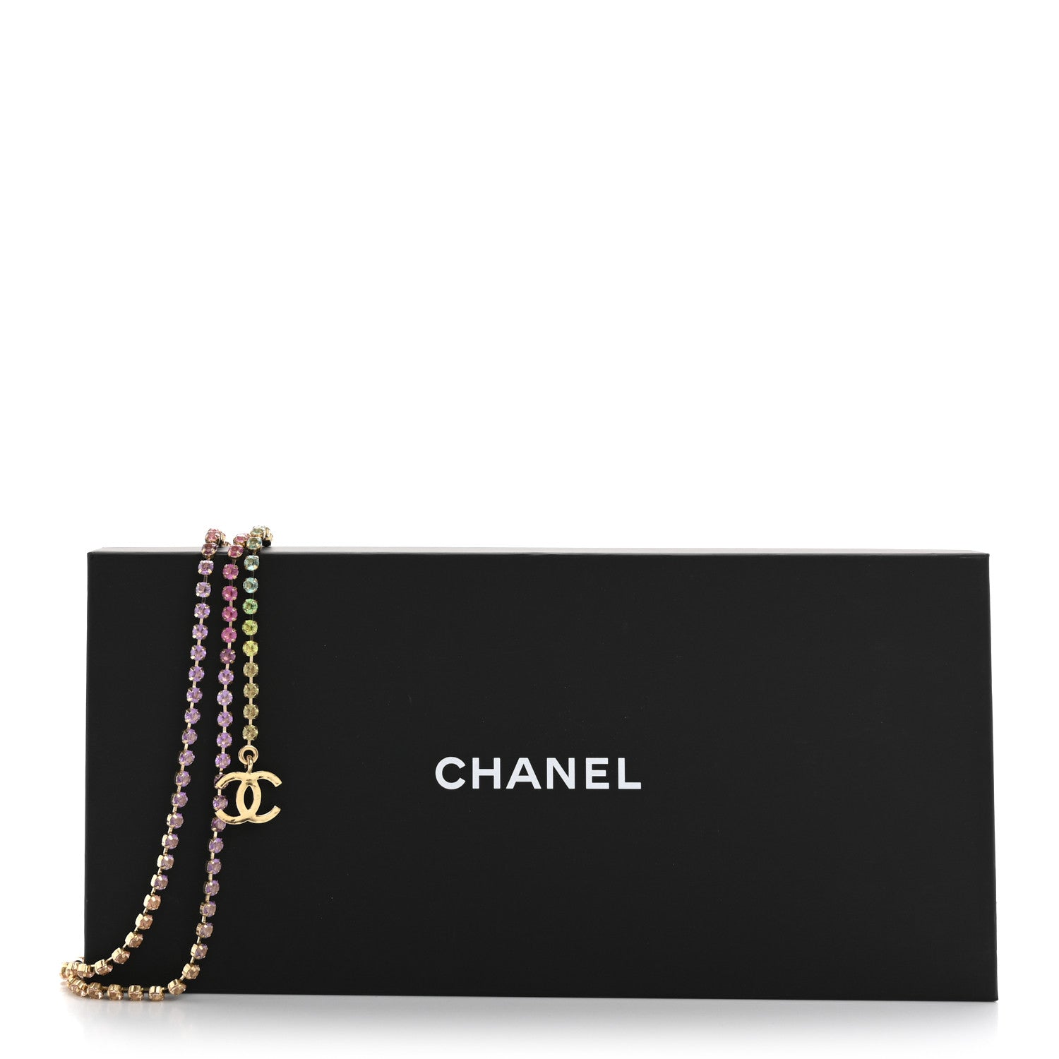 Chanel Metal Crystal CC Belt Gold Multicolor 3 of 3