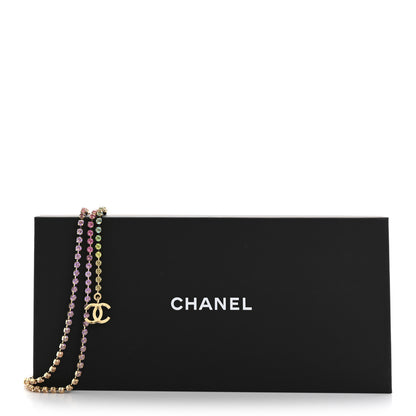 Chanel Metal Crystal CC Belt Gold Multicolor 3 of 3