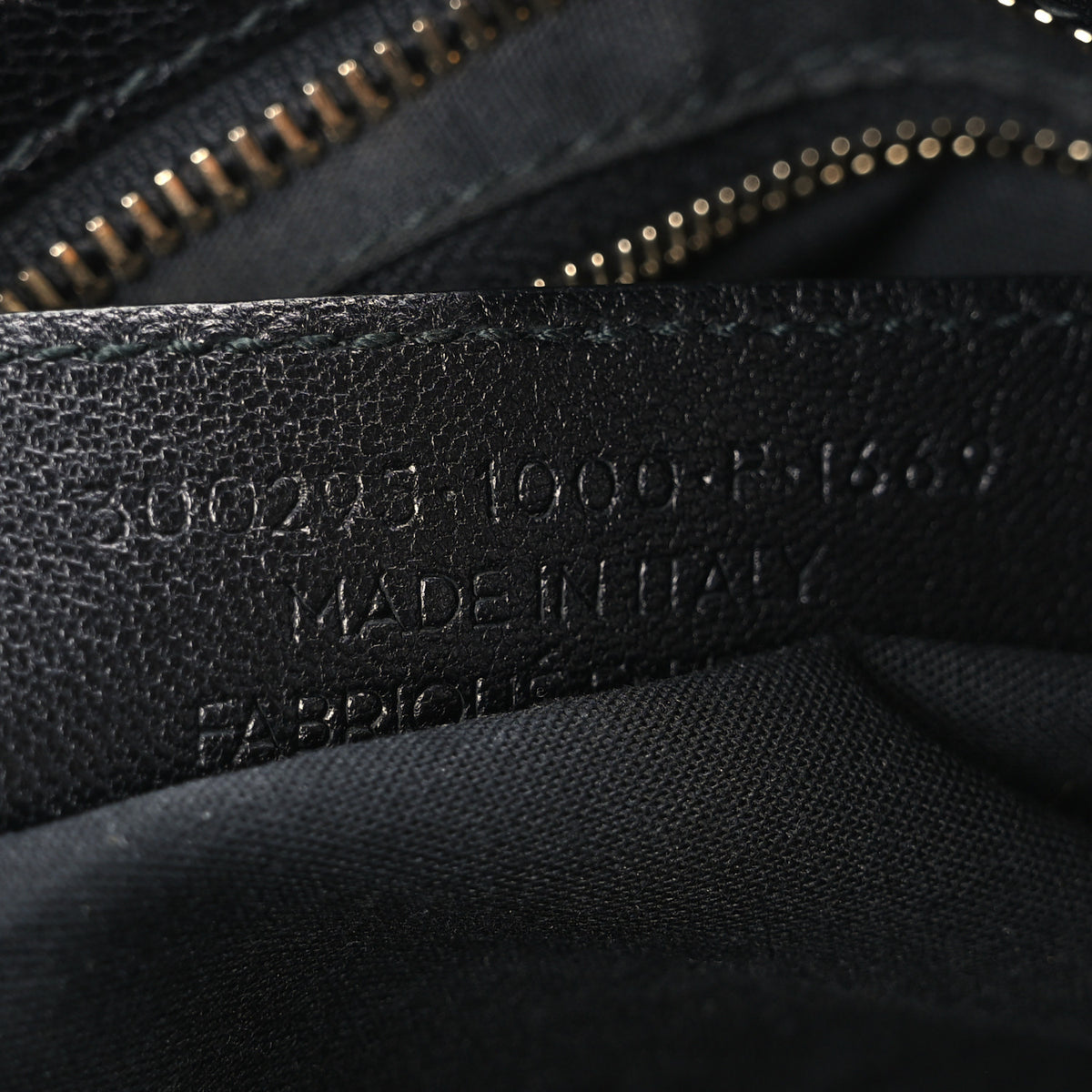 Balenciaga Chevre Gold Metallic Edge Hardware Mini City Black 8 of 11