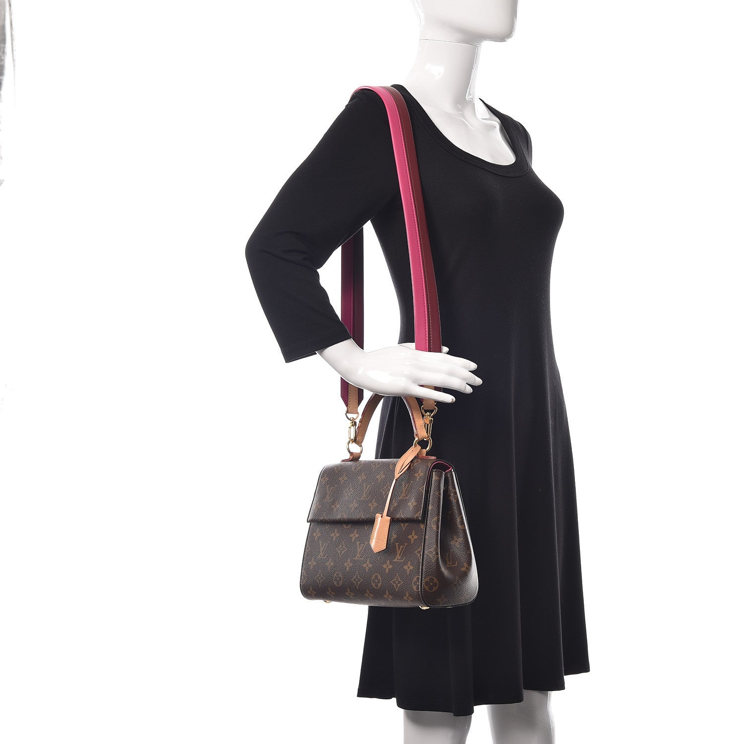 Louis Vuitton Monogram Cluny BB Bordeaux Fuchsia 2 of 11