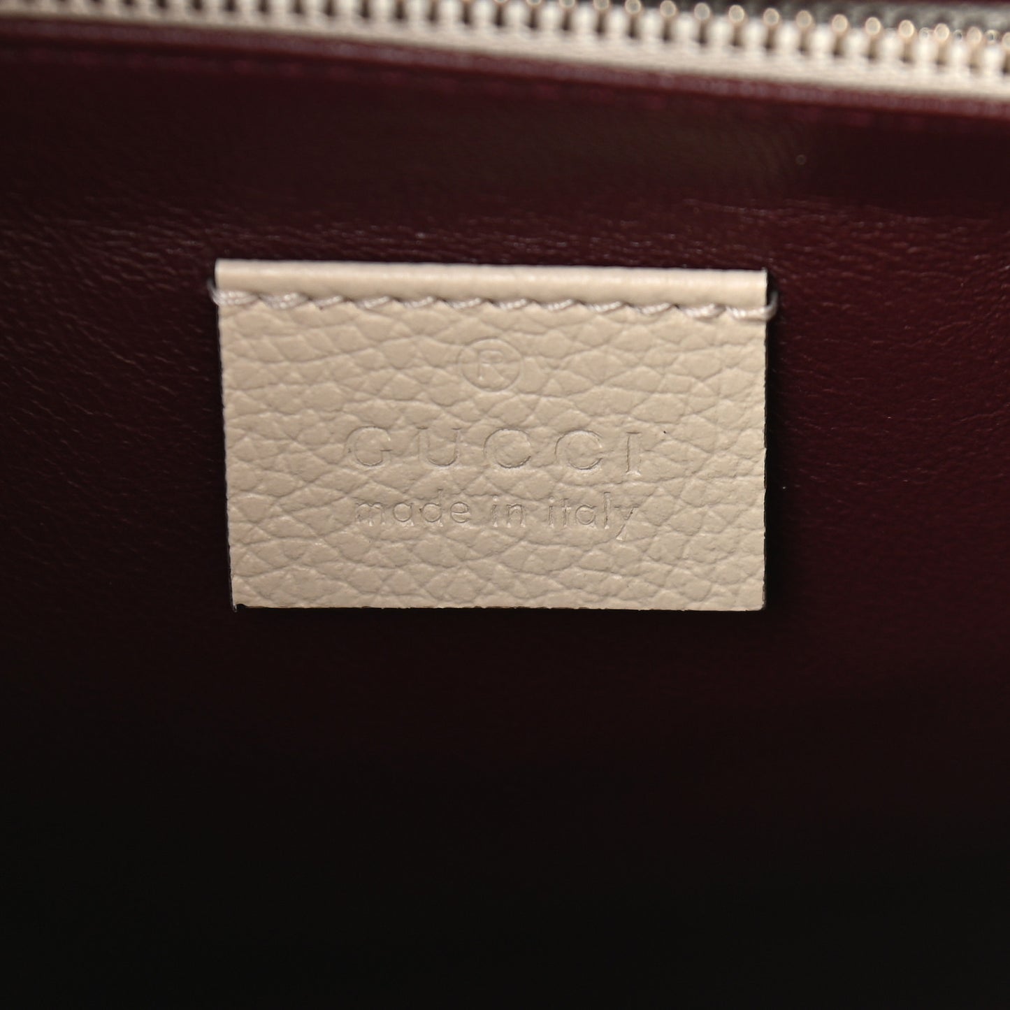 Grainy Calfskin Small Zumi Top Handle Bag Mystic White
