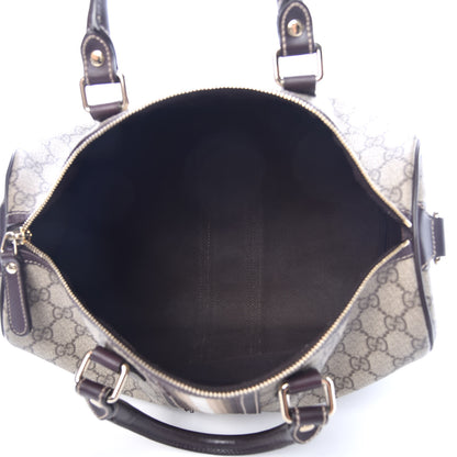 Gucci GG Plus Monogram Web Medium Joy Boston Dark Brown 5 of 17