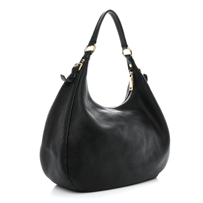 Prada Vitello Daino Hobo Black 4 of 16