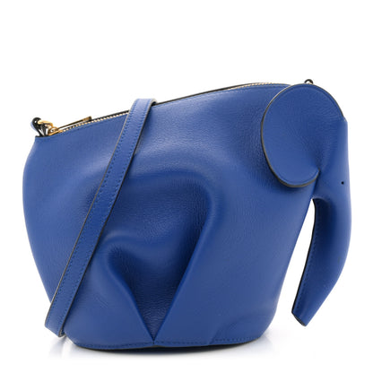 Loewe Calfskin Mini Elephant Crossbody Bag Electric Blue 1 of 13