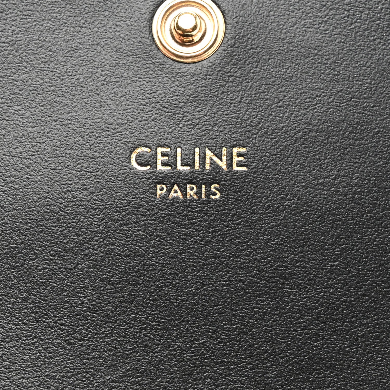 Celine Shiny Calfskin Triomphe Busincess Card Holder Black 6 of 9