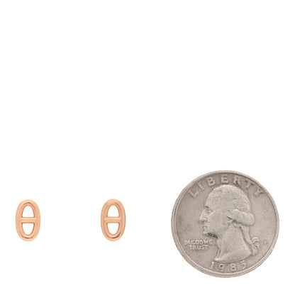 Hermes 18K Rose Gold TPM Farandole Stud Earrings 2 of 5