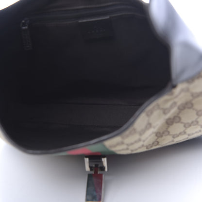 Gucci Monogram Web Jackie O Hobo Dark Brown 5 of 11