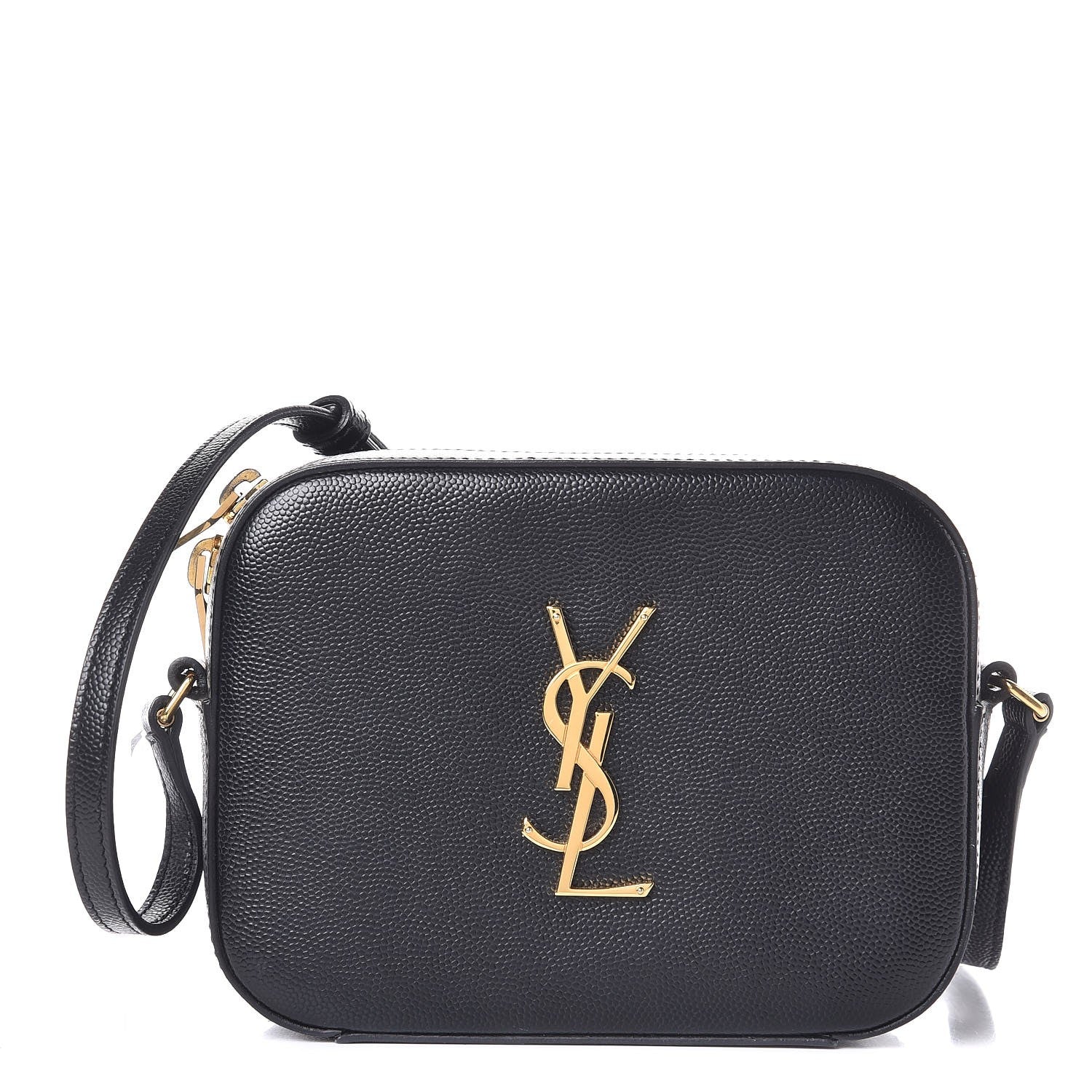 Saint Laurent Grain De Poudre Small Classic Monogram Camera Bag Black 1 of 7