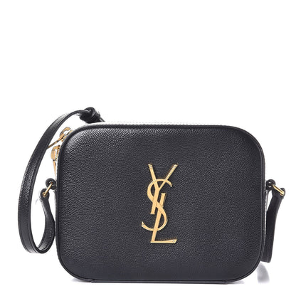 Saint Laurent Grain De Poudre Small Classic Monogram Camera Bag Black 1 of 7