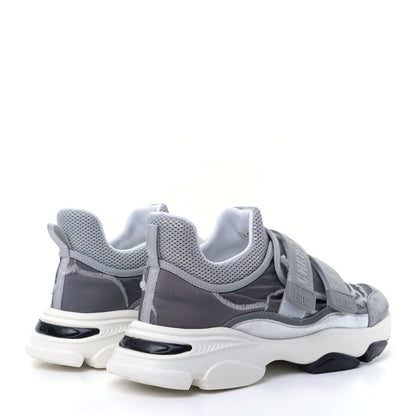Christian Dior Technical Fabric Nylon Camouflage Womens D-Wander Sneakers 38.5 Silver 6 of 16