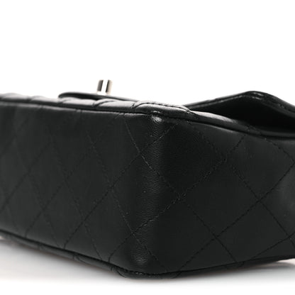 Chanel Lambskin Quilted Mini Rectangular Flap Black 10 of 13