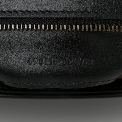 Gucci Calfskin Matelasse Small GG Marmont Top Handle Shoulder Bag Black 7 of 10