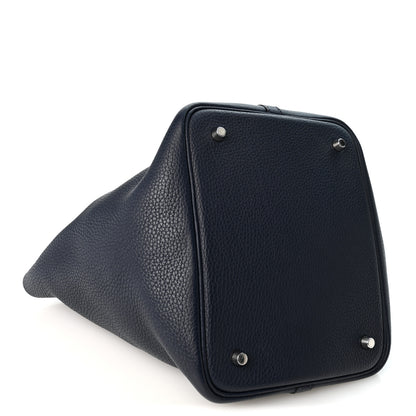Hermes Taurillon Clemence Picotin Lock 22 MM Bleu Nuit 4 of 10