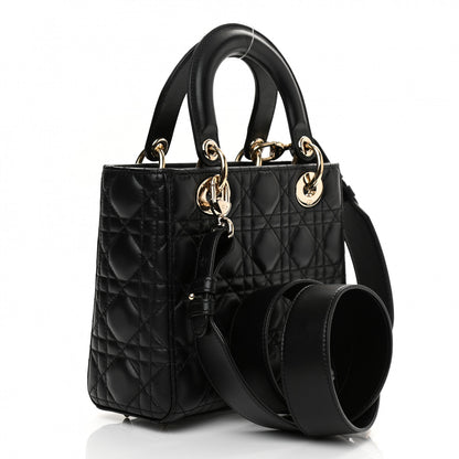 Christian Dior Lambskin Cannage Small My ABCDior Lady Dior Black 4 of 11