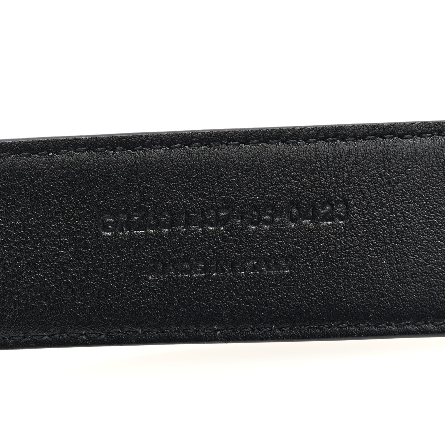 Grained Calfskin Monogram Cassandre Square Buckle Belt 85 34 Black