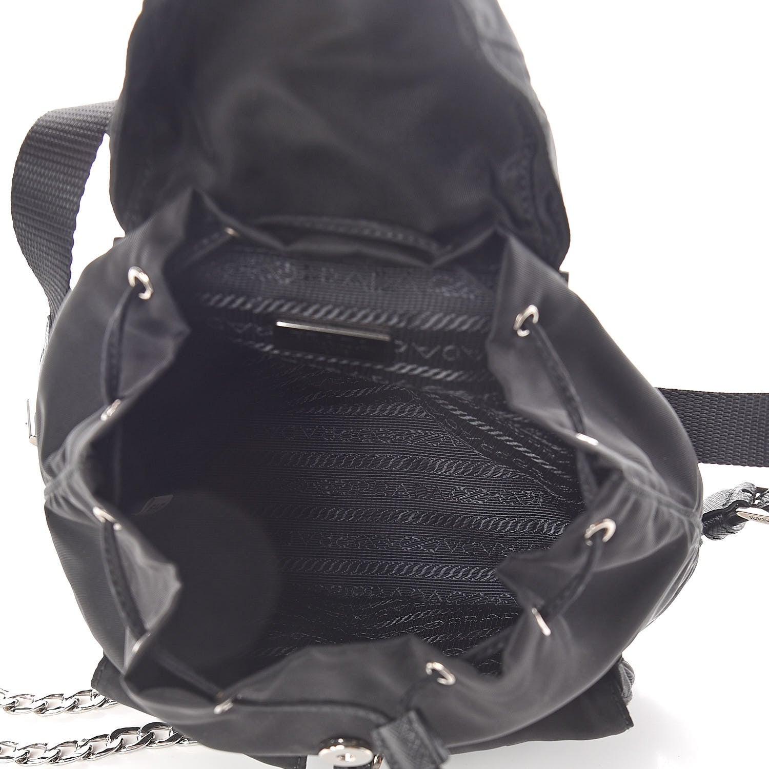 Prada Nylon Vela Mini Crossbody Backpack Black 5 of 8