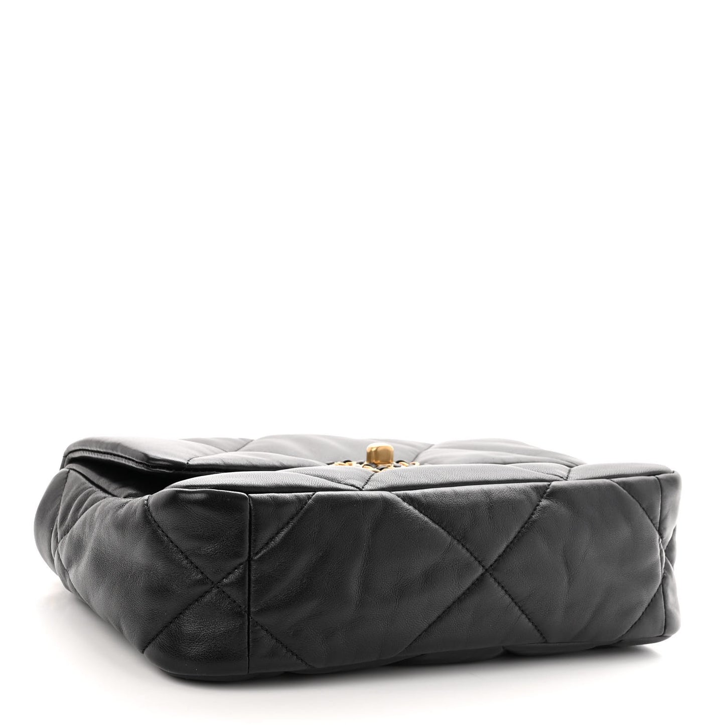 Goatskin Quilted Medium Chanel 19 Flap Black