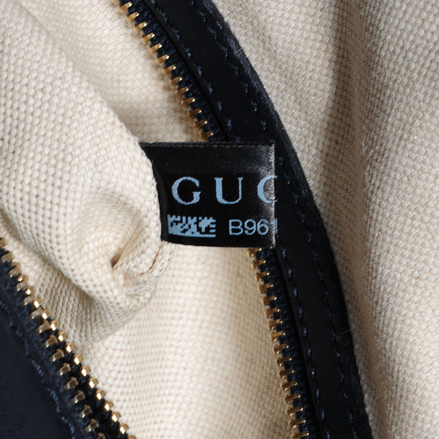 Gucci Monogram Selleria Calfskin Vintage Web Medium Boston Beige Blue 9 of 10