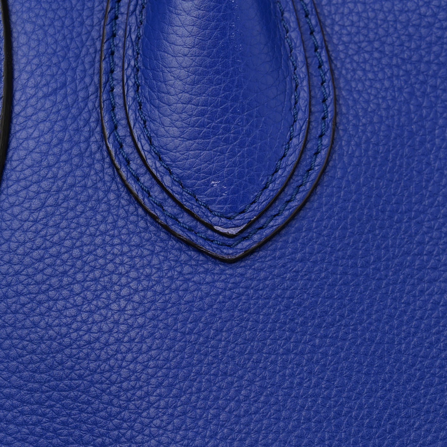 Drummed Calfskin Mini Luggage Indigo