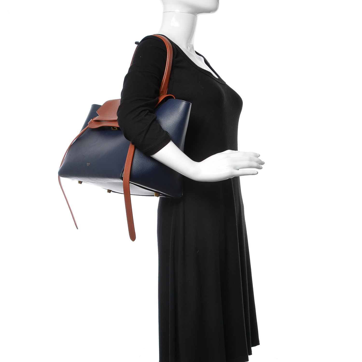 Celine Smooth Calfskin Small Belt Bag Midnight 2 of 16