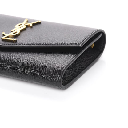 Saint Laurent Grain De Poudre Uptown Chain Wallet Black 6 of 11