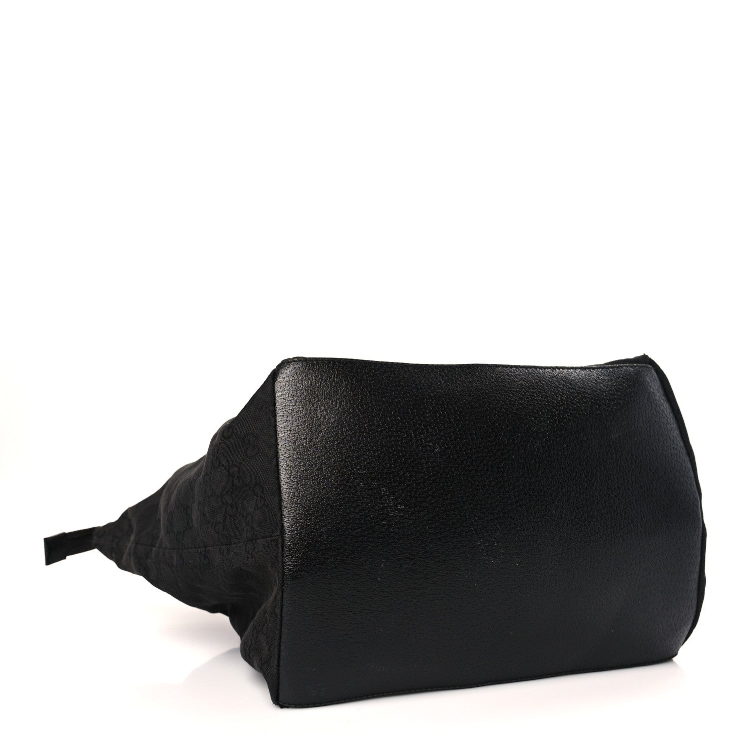 Gucci GG Monogram Large Web Handle Bucket Tote Black 4 of 10