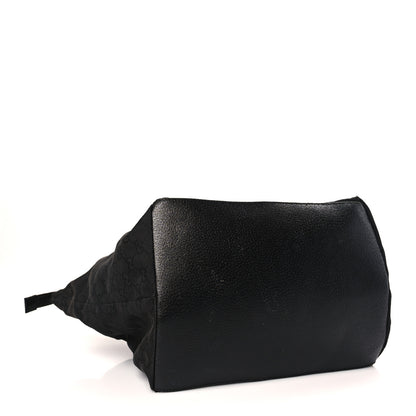 Gucci GG Monogram Large Web Handle Bucket Tote Black 4 of 10