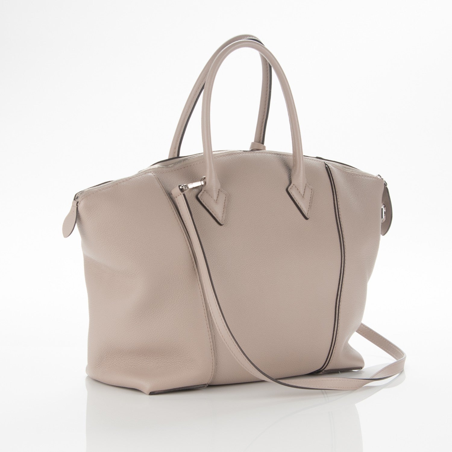 Louis Vuitton Veau Cachemire Soft Lockit MM Galet 3 of 8