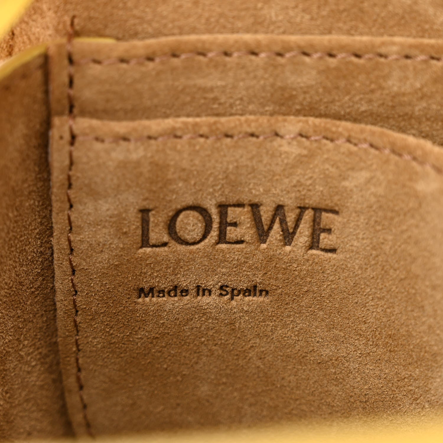 Loewe Calfskin Jacquard Mini Gate Dual Bag Dark Yellow 6 of 10