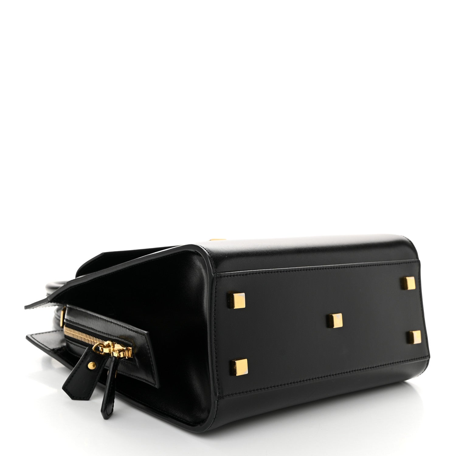 Saint Laurent Shiny Calfskin Small Uptown Tote Black 4 of 11