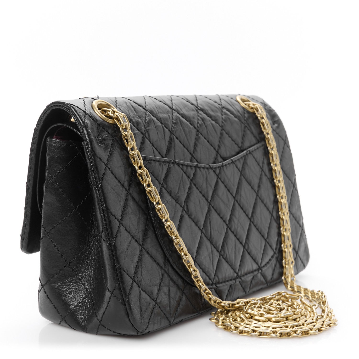 Chanel Aged Calfskin Quilted 2.55 Reissue 225 Flap Black 3 of 10