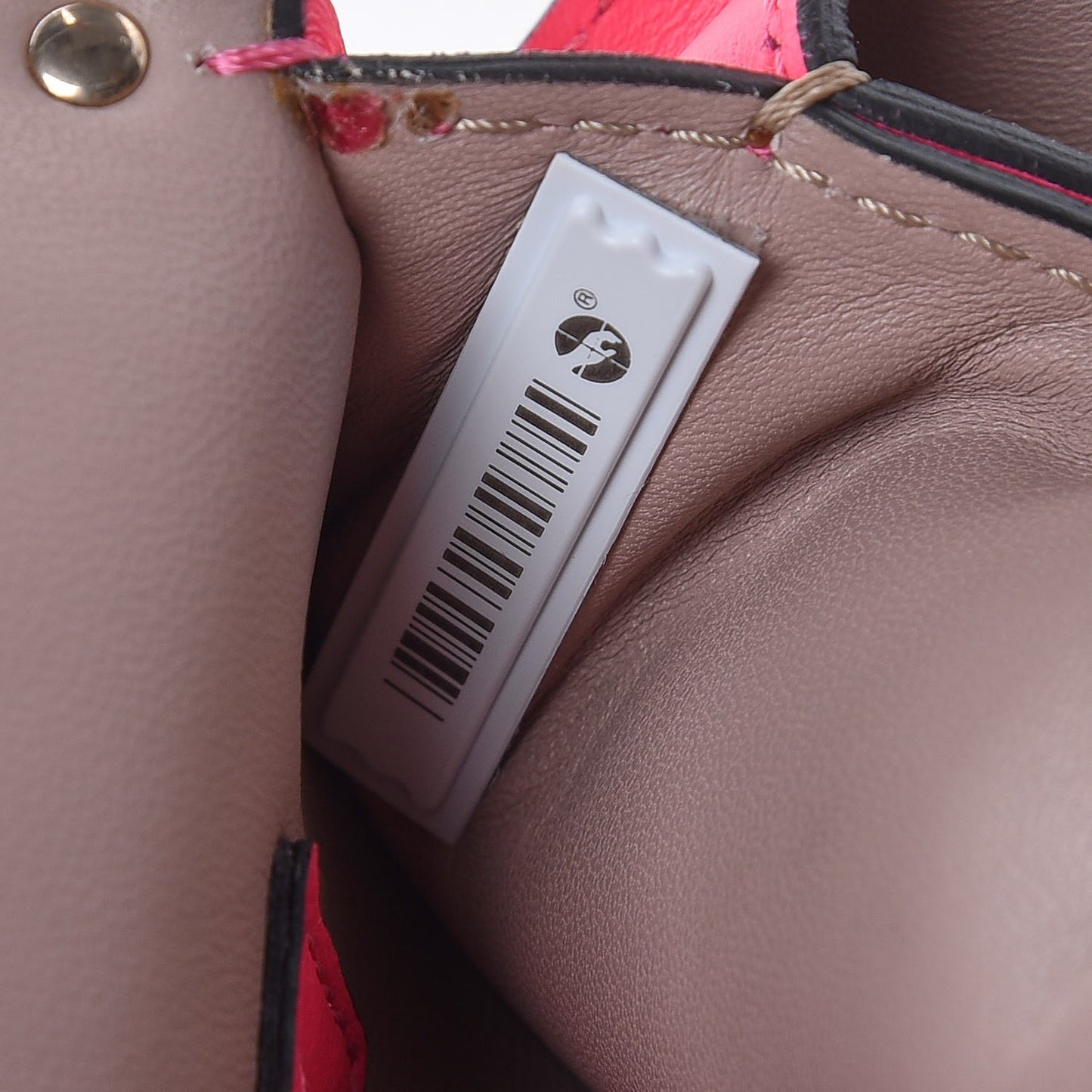 Nappa Rockstud Wristlet Clutch Fuxia Fluo