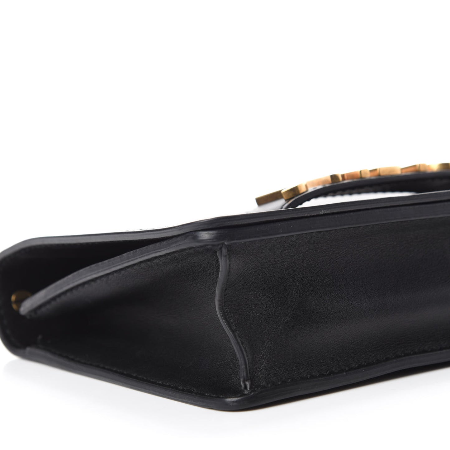 Calfskin J'Adior Chain Flap Bag Black