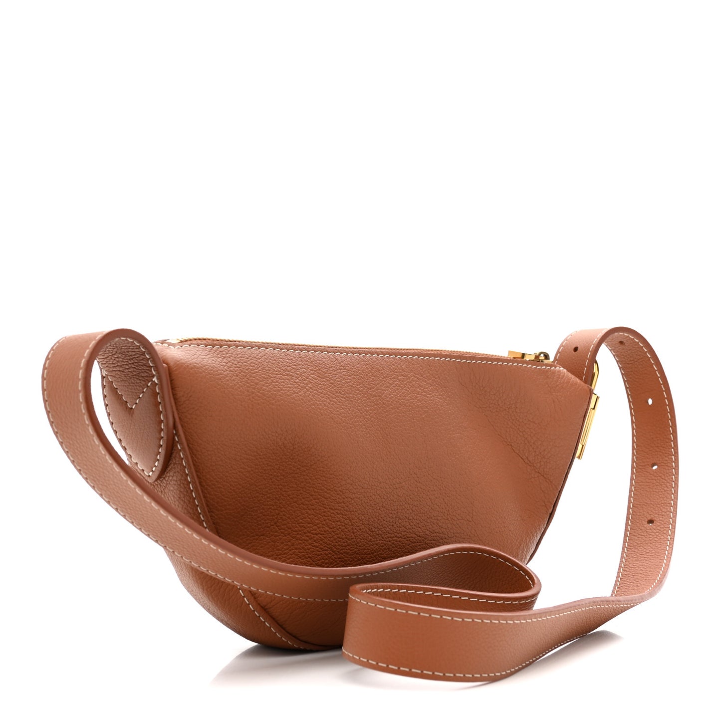 Smooth Calfskin Low Key Bumbag Cognac