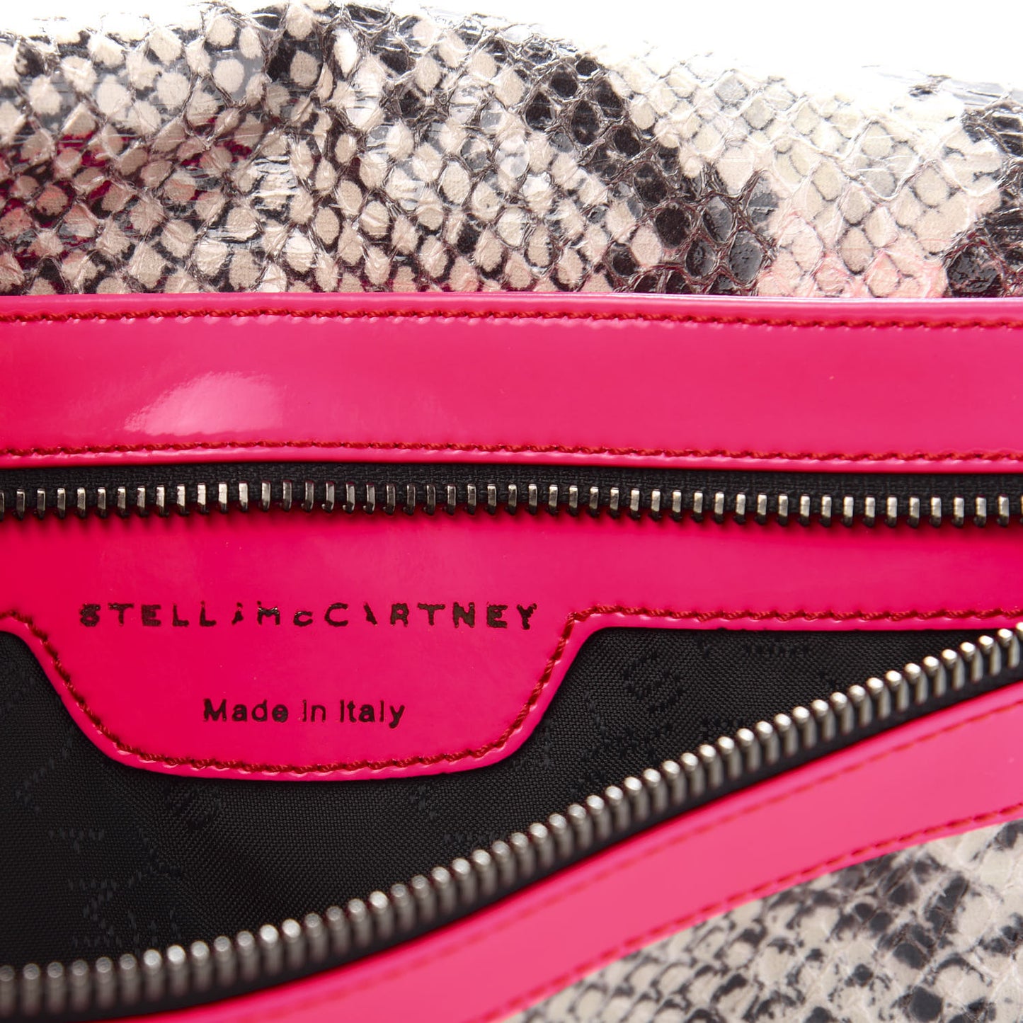 Eco Python Falabella Clutch Chalk Pink