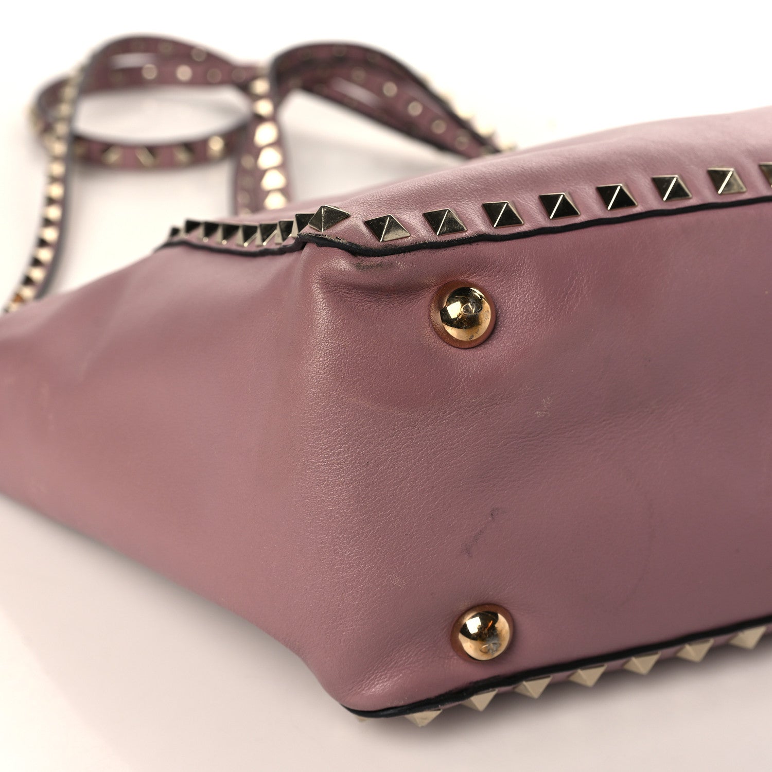 Valentino Garavani Vitello Small Rockstud Tote Lipstick 6 of 11