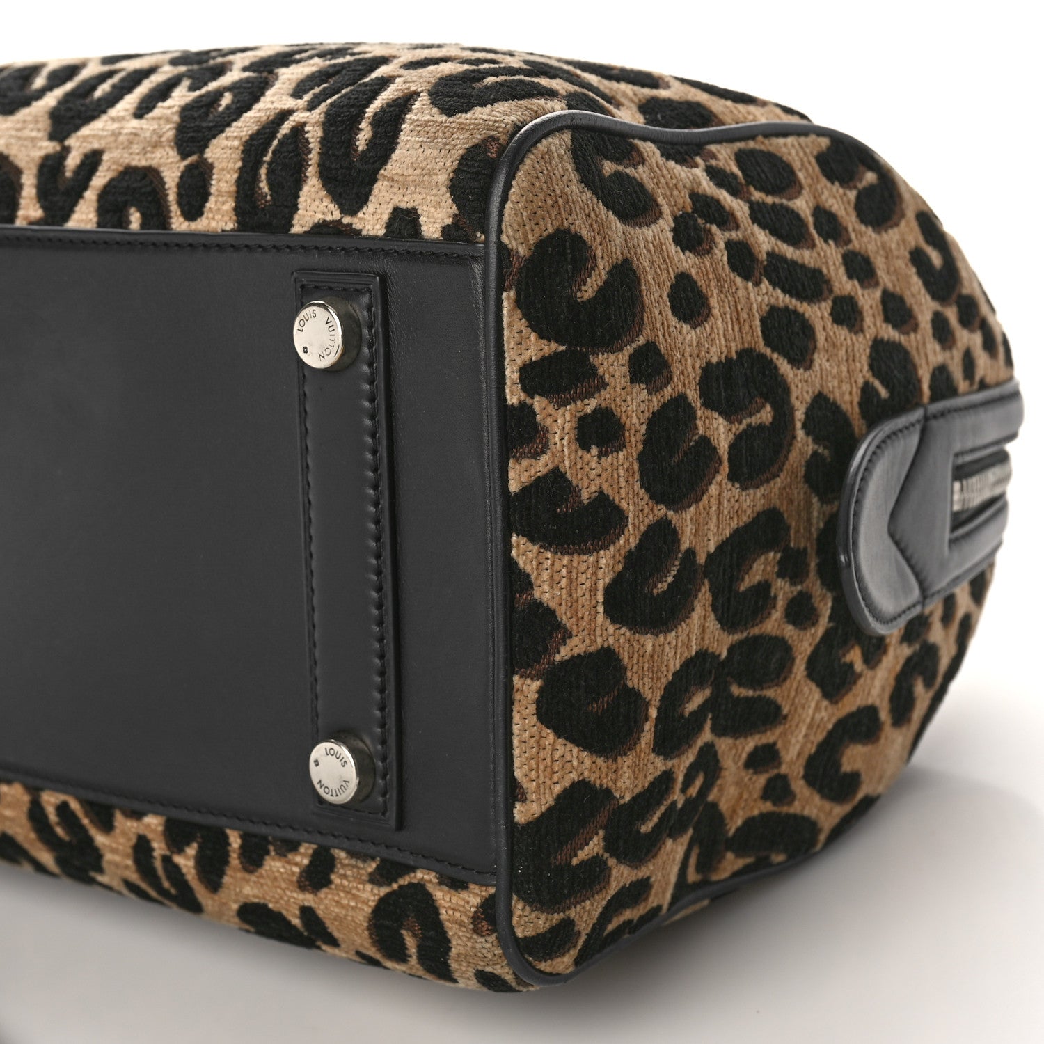 Louis Vuitton Jacquard Velvet Leopard Print Stephen Sprouse Speedy 8 of 9