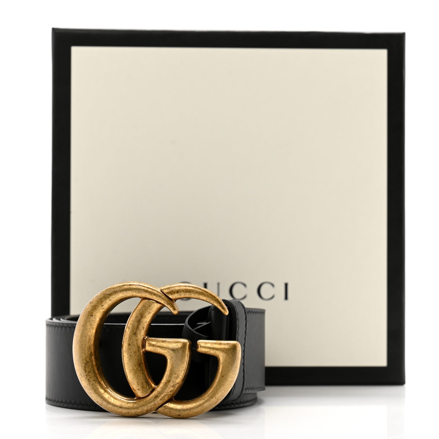 Gucci Calfskin Double G 40mm Belt 80 32 Black 7 of 7